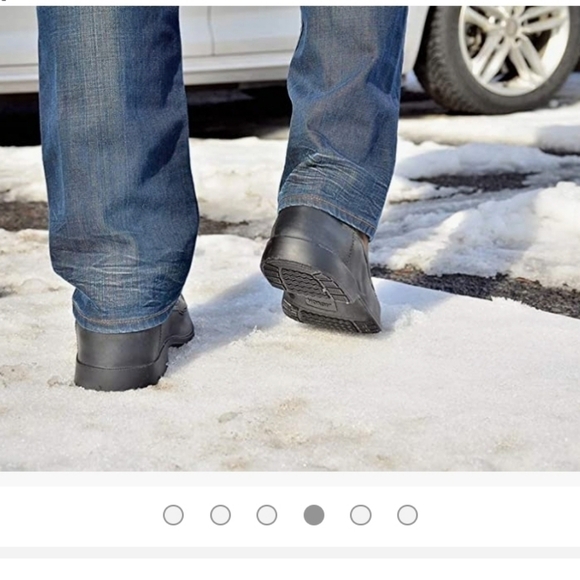 Acton Canada Overshoes Black Waterproof Natural Rubber XL vintage 90s - Picture 10 of 13